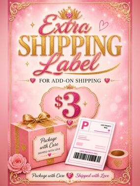 ✨EXTRA SHIPPING LABEL $3✨